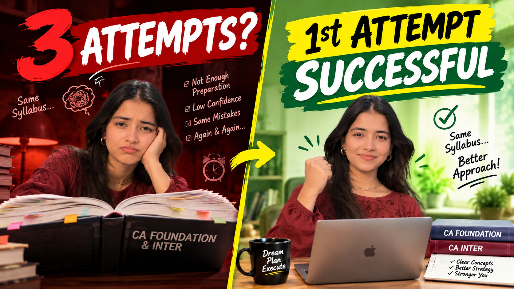 First Attempt vs. Multiple Attempts: The Real Difference in CA Foundation & Inter Preparation