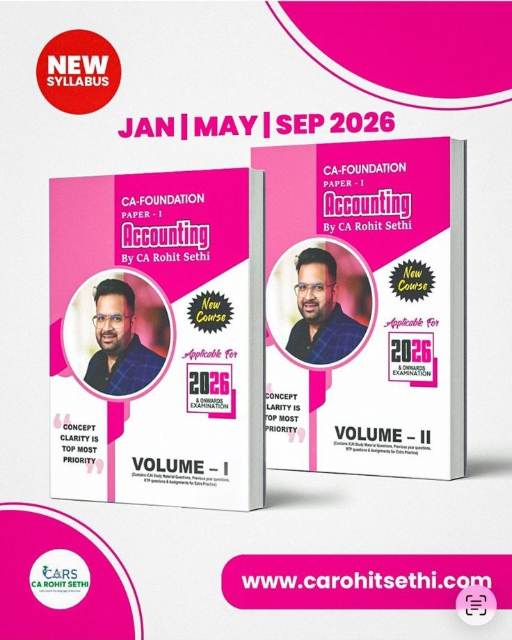 CA Foundation Accounting Complete Set of 2 Books book cover
