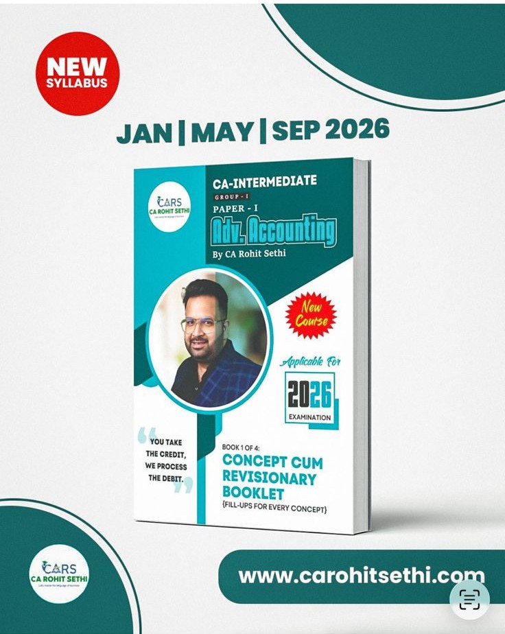 CA Intermediate Advanced Accounting Conceptual cum Revisionary Booklet book cover