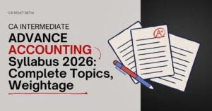 Read more about the article CA Inter Advanced Accounting Syllabus 2026: Complete Topics, Weightage