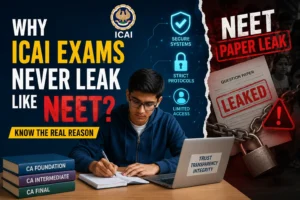Read more about the article Why ICAI Exams Never Leak Like NEET? Know the Real Reason
