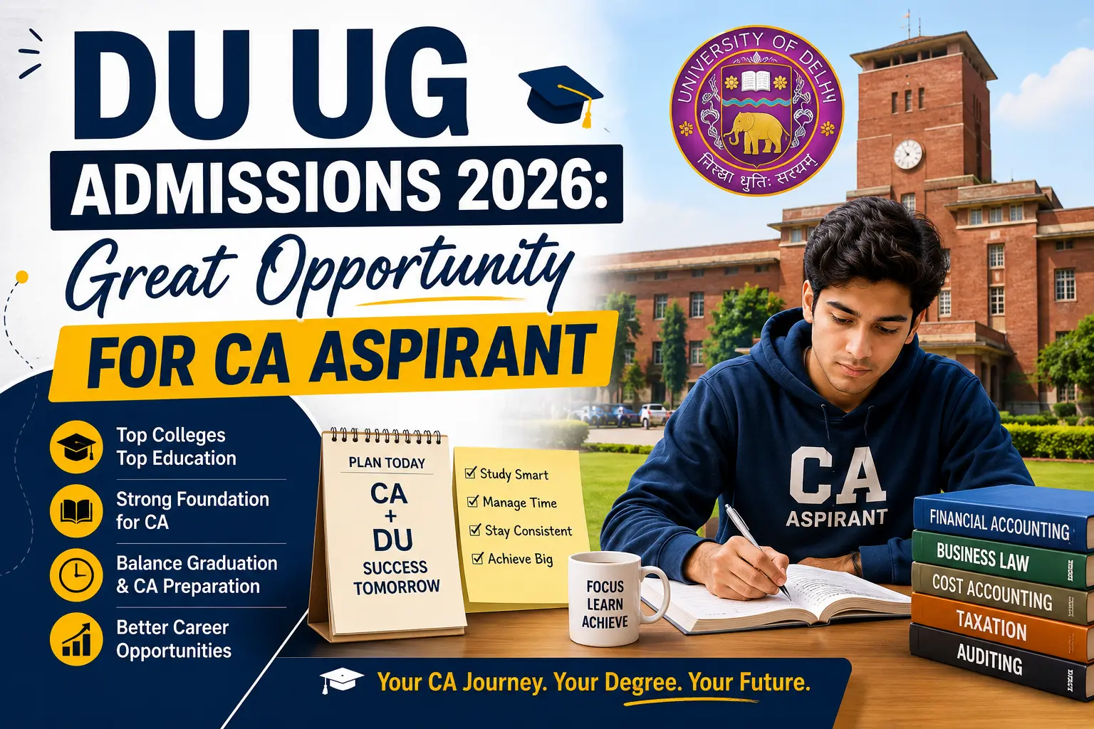 Read more about the article DU UG Admissions 2026: Great Opportunity for CA Aspirant